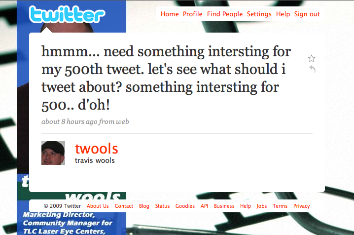 @twools Tweet #500 - D'oh!