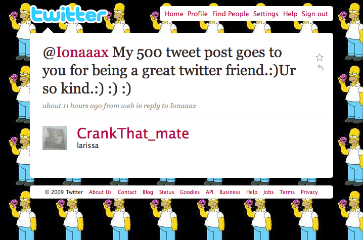 @CrankThat_mate Tweet #500 - What are friends for?