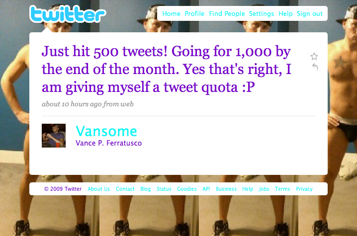 @Vansome Tweet #500 - The goggles, they do nothing!